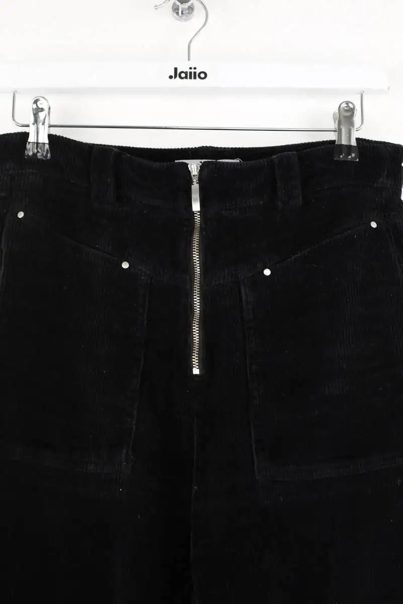 Pantalon large Ba&Sh Noir en Velours
