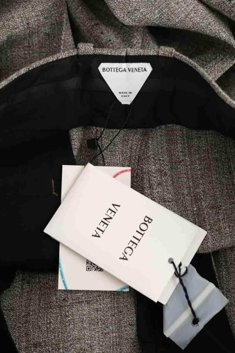 Pantalon large Bottega Veneta Gris en Viscose