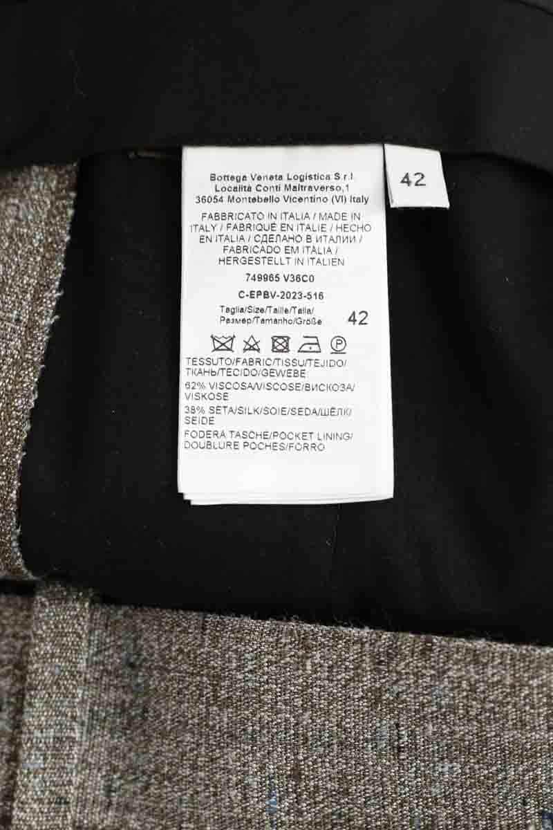 Pantalon large Bottega Veneta Gris en Viscose