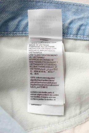 Pantalon large Calvin Klein Low rise loose Bleu en Coton
