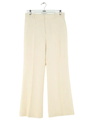 Pantalon large Chloé Ecru en Soie, taille L - Seconde Main