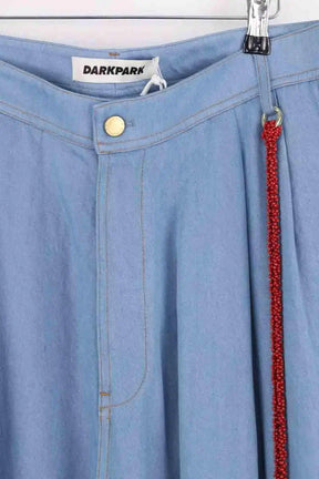 Pantalon large Darkpark Phebe Bleu en Coton