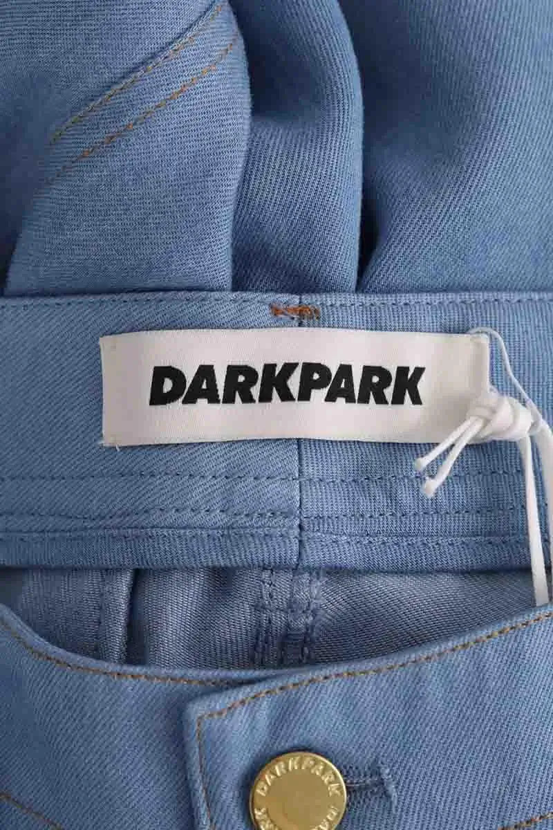 Pantalon large Darkpark Phebe Bleu en Coton