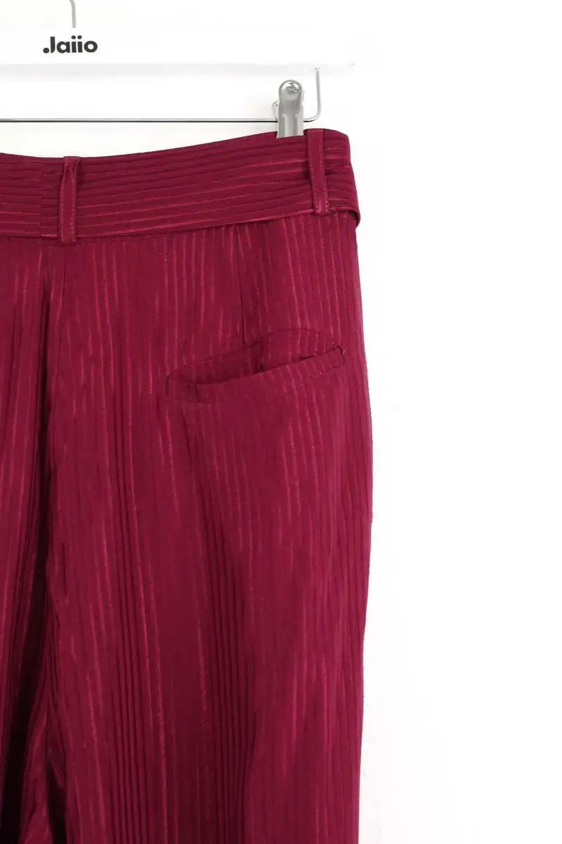 Pantalon large Des Petits Hauts Bordeaux en Viscose