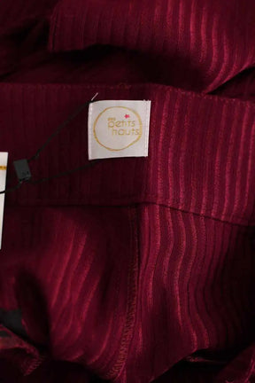 Pantalon large Des Petits Hauts Bordeaux en Viscose