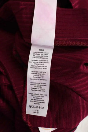 Pantalon large Des Petits Hauts Bordeaux en Viscose
