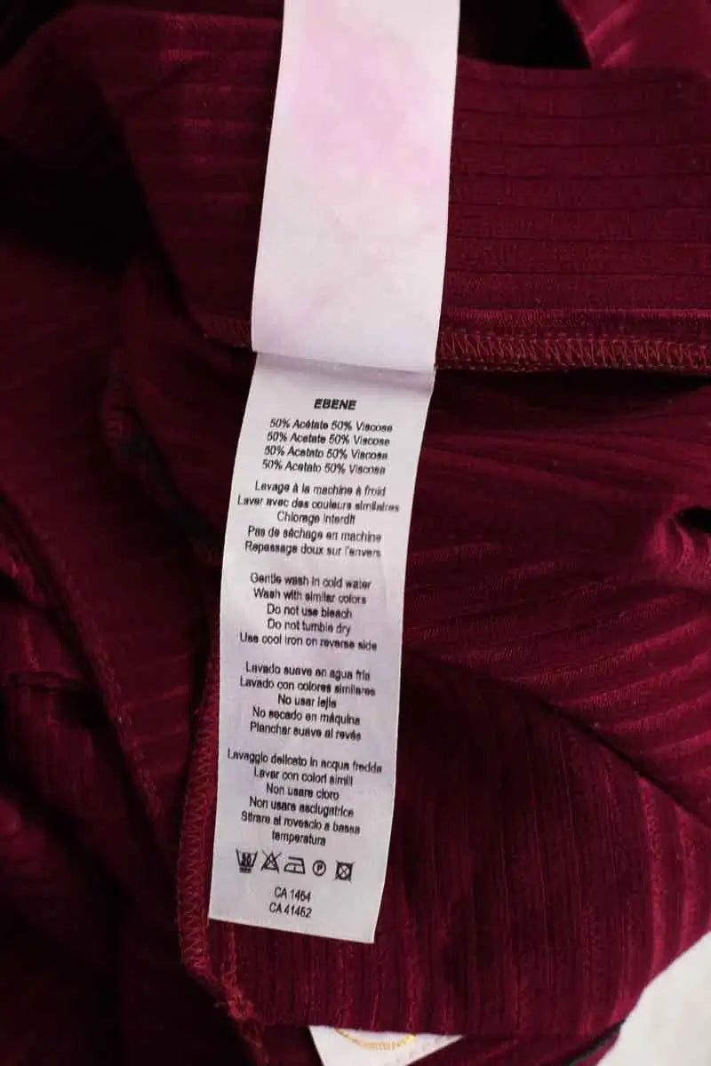 Pantalon large Des Petits Hauts Bordeaux en Viscose
