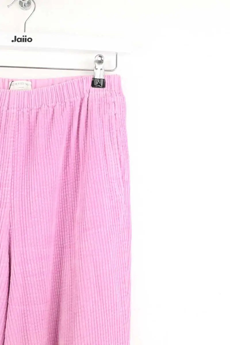 Pantalon large Des Petits Hauts Timousse Rose en Coton