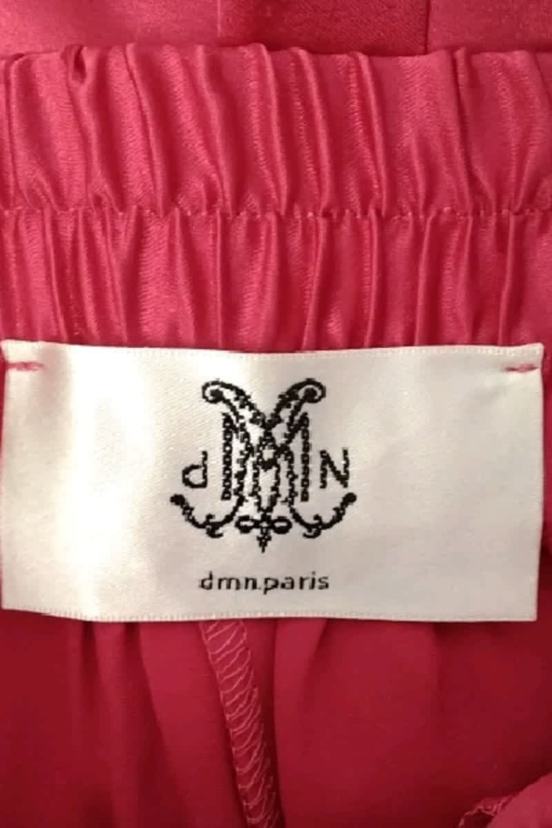 Pantalon large DMN Rouge en Soie