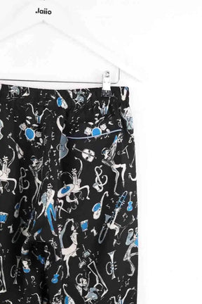 Pantalon large Dolce & Gabbana Noir en Soie