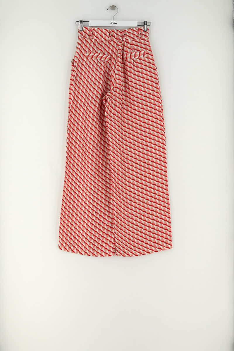 Pantalon large Elise Chalmin Rouge en Soie