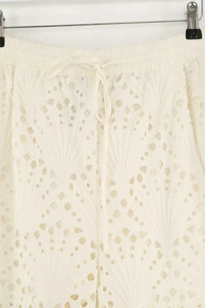 Pantalon large Essentiel Antwerp Ecru en Coton