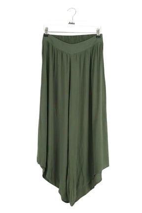 Pantalon large Farm Rio Kaki en Viscose, taille M - Seconde Main