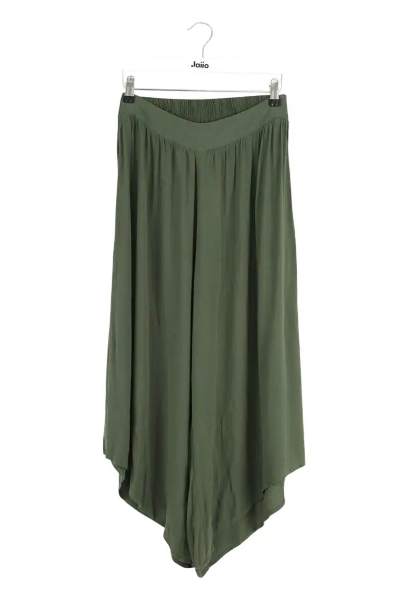 Pantalon large Farm Rio Kaki en Viscose, taille M - Seconde Main