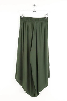 Pantalon large Farm Rio Kaki en Viscose