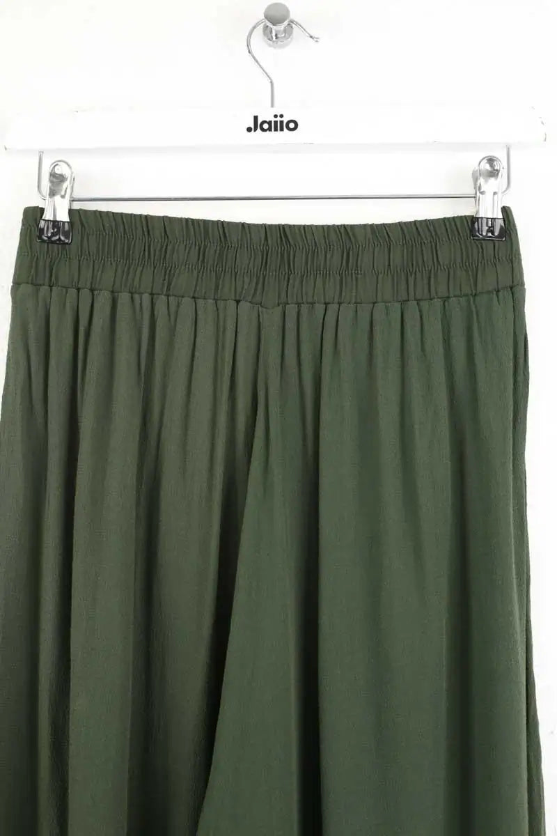 Pantalon large Farm Rio Kaki en Viscose