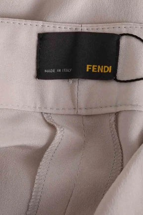 Pantalon large Fendi Beige en Soie