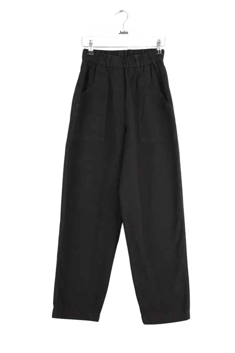 Pantalon large Forte_Forte Noir en Coton, taille XS - Seconde Main