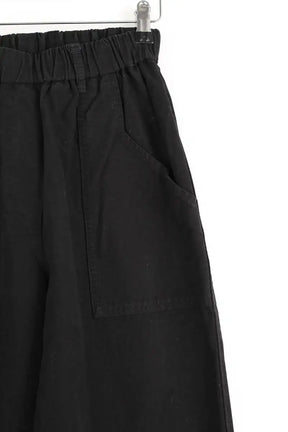 Pantalon large Forte_Forte Noir en Coton