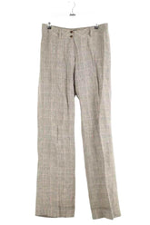 Pantalon large Gerard Darel Marron en Lin, taille L - Seconde Main