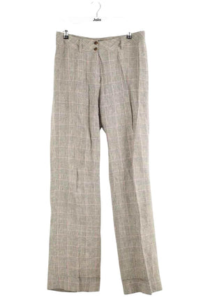 Pantalon large Gerard Darel Marron en Lin, taille L - Seconde Main