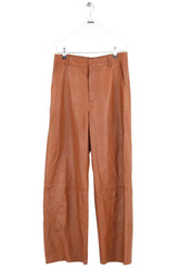 Pantalon large Gestuz Camel en Cuir, taille S - Seconde Main