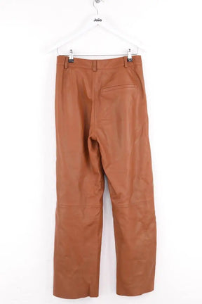 Pantalon large Gestuz Camel en Cuir