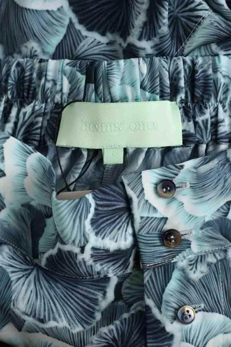 Pantalon large Heimstone Bleu en Synthétique