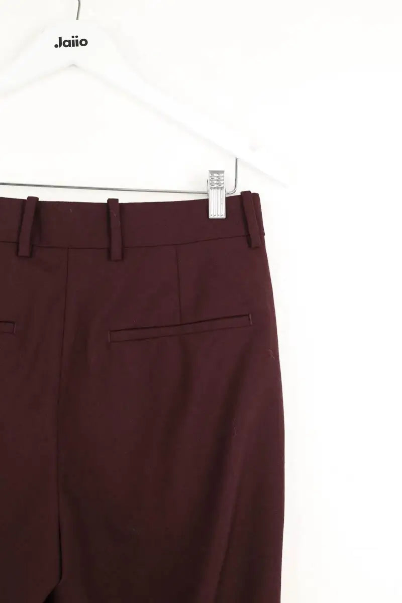 Pantalon large Helmut Lang Bordeaux en Laine