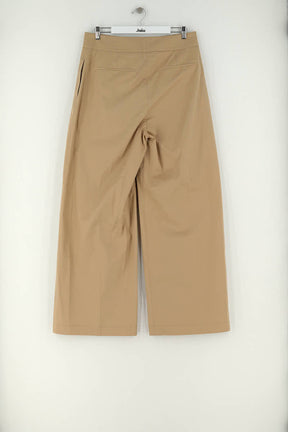 Pantalon large Hugo Boss Beige en Coton