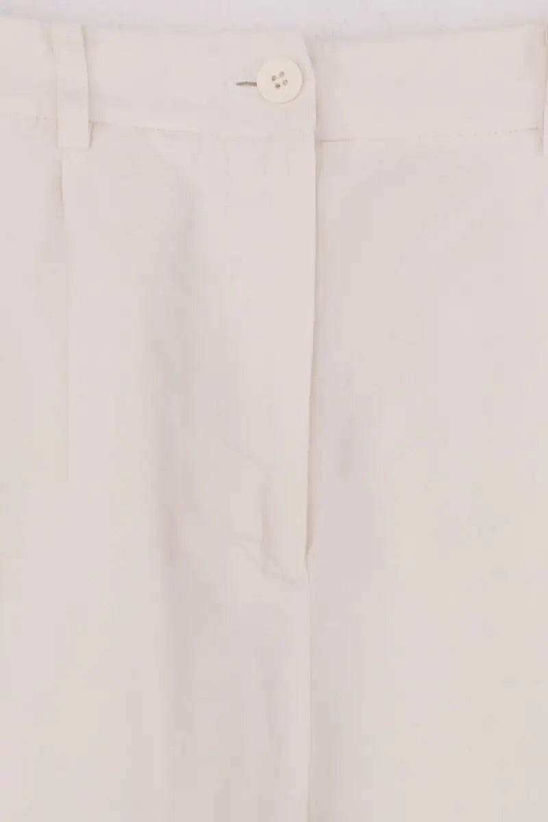 Pantalon large Icicle Blanc en Soie