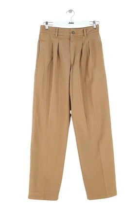 Pantalon large Isabel Marant Camel en Coton, taille XS - Seconde Main