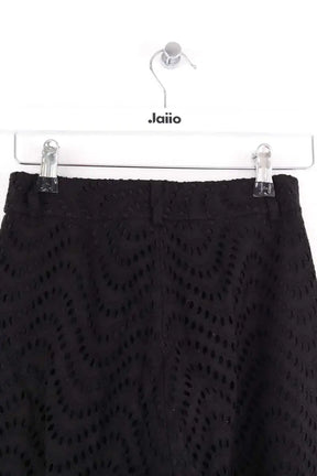 Pantalon large Jour/Né Noir en Coton