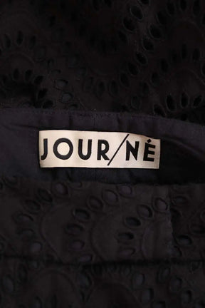 Pantalon large Jour/Né Noir en Coton