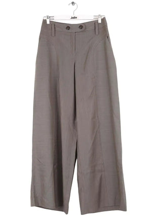 Pantalon large Kenzo Gris en Laine, taille XL - Seconde Main