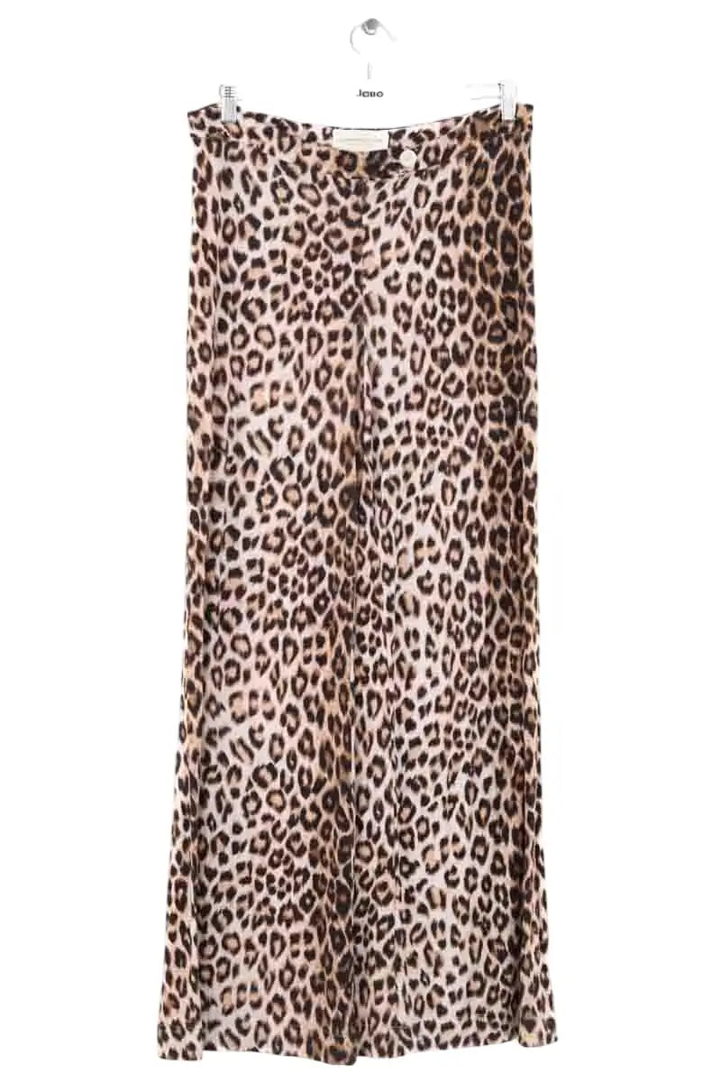 Pantalon large La Prestic Ouiston Beige en Viscose, taille XL - Seconde Main