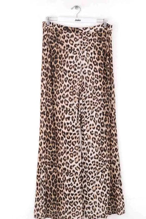 Pantalon large La Prestic Ouiston Beige en Viscose