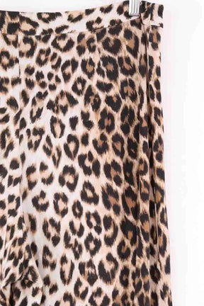 Pantalon large La Prestic Ouiston Beige en Viscose