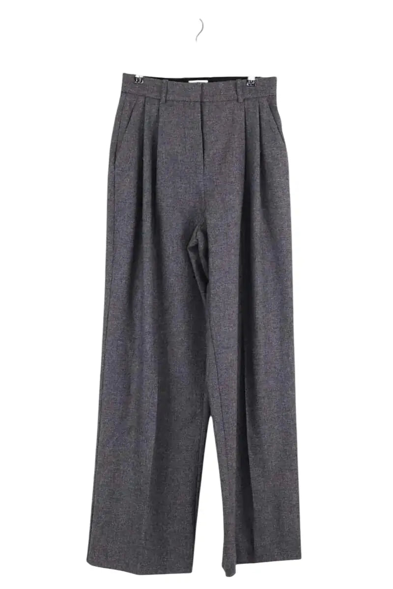 Pantalon large Laurence Bras Gris en Laine, taille M - Seconde Main