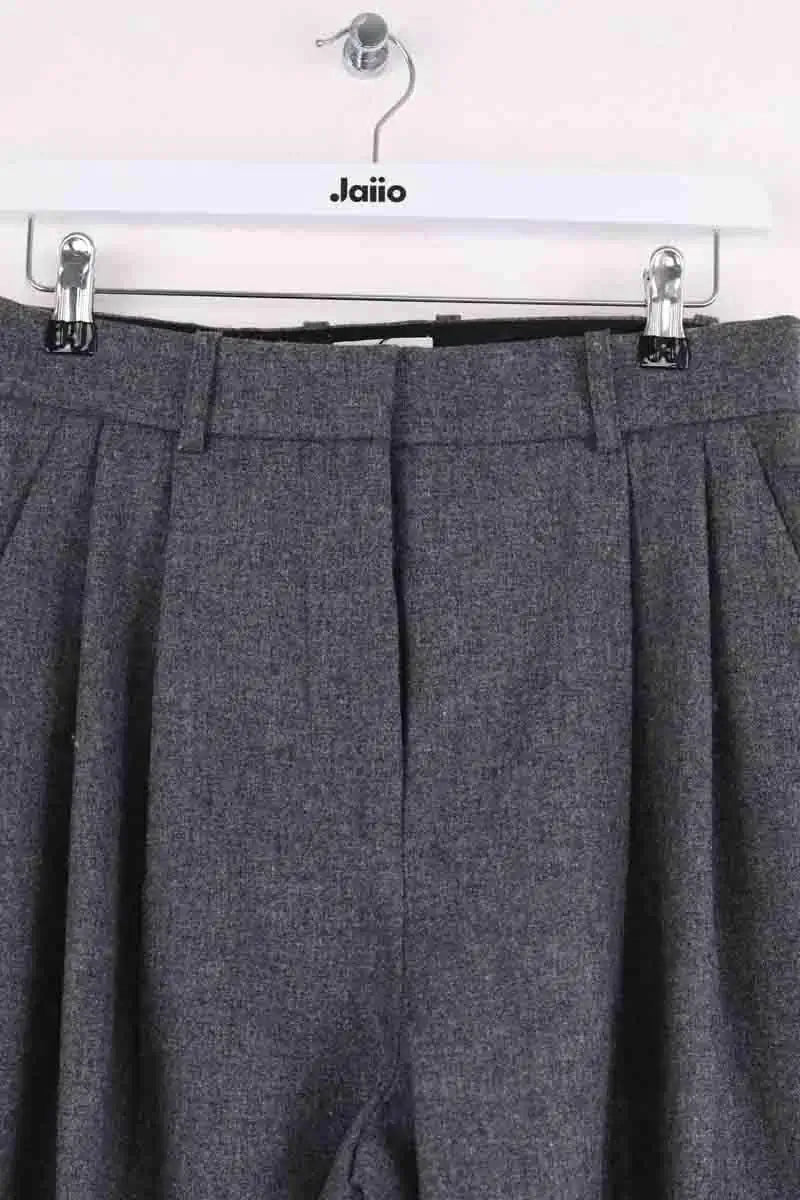 Pantalon large Laurence Bras Gris en Laine