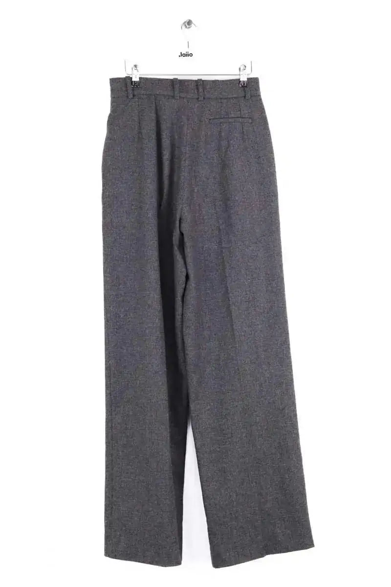 Pantalon large Laurence Bras Gris en Laine