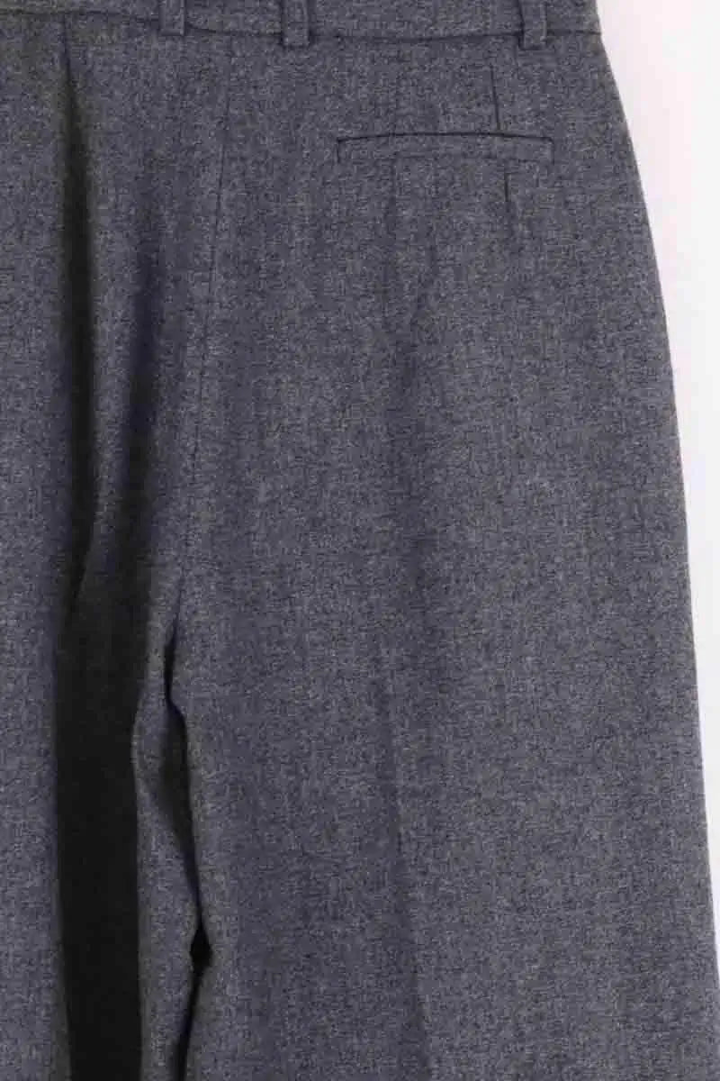Pantalon large Laurence Bras Gris en Laine