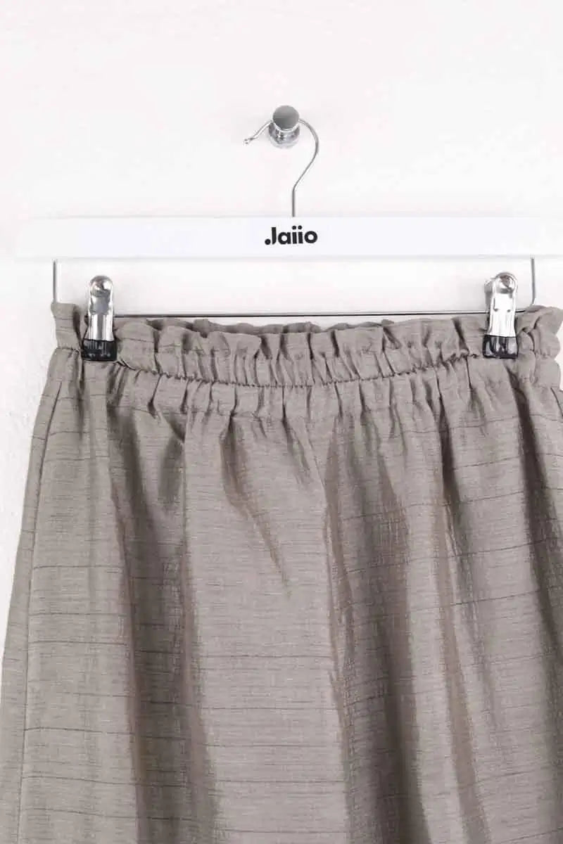 Pantalon large Léonie Gris en Synthétique