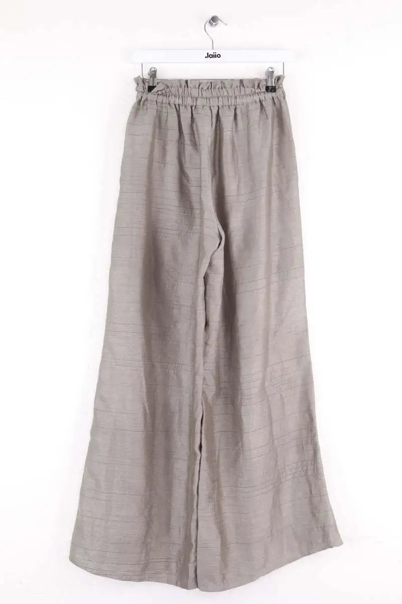 Pantalon large Léonie Gris en Synthétique