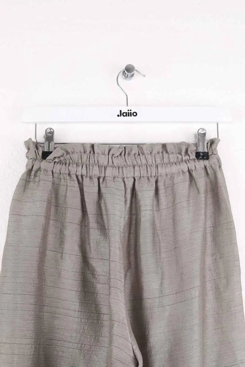 Pantalon large Léonie Gris en Synthétique