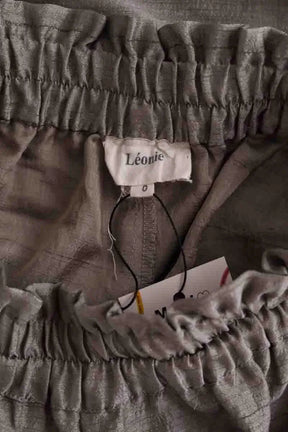 Pantalon large Léonie Gris en Synthétique