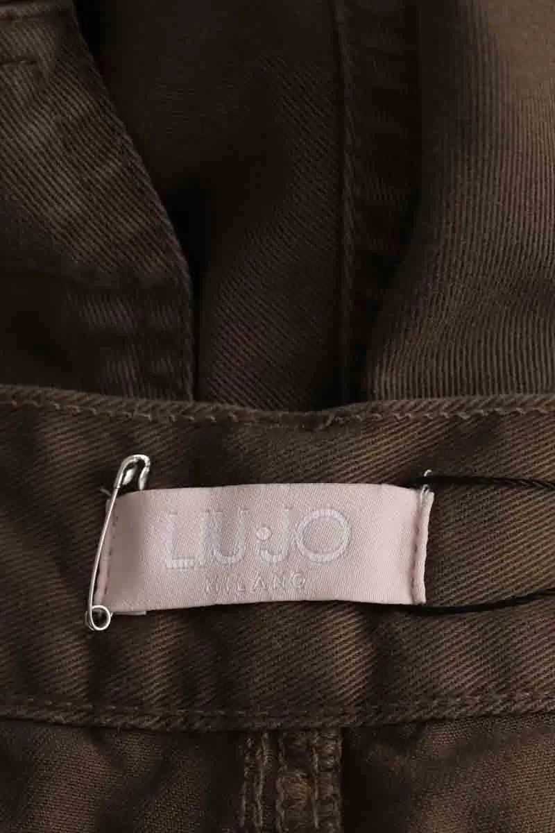 Pantalon large Liu Jo Marron en Coton