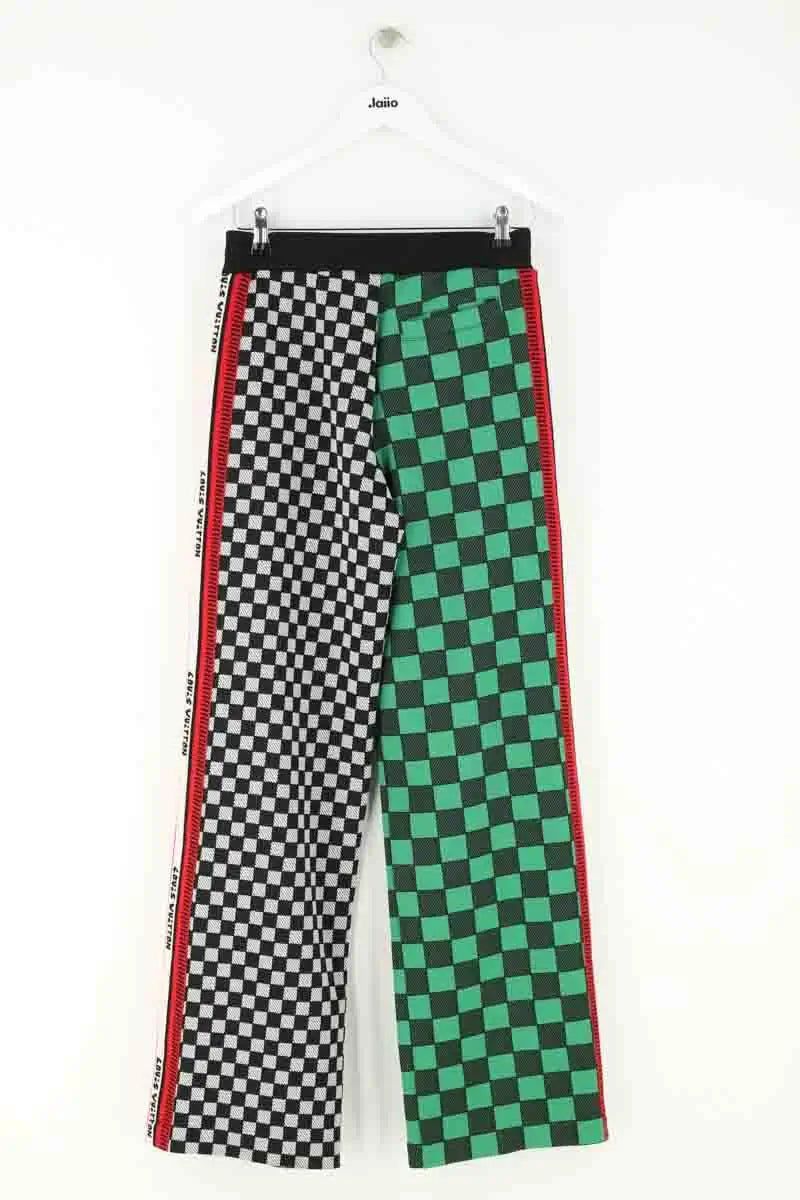 Pantalon large Louis Vuitton Multicolore en Laine