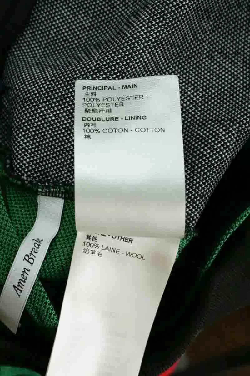 Pantalon large Louis Vuitton Multicolore en Laine