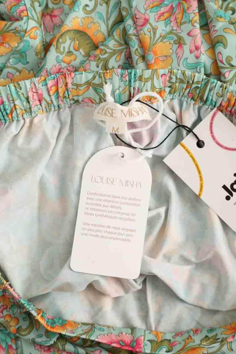 Pantalon large Louise Misha Bleu en Polyamide